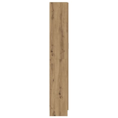 Библиотека, дъб артизан, 82,5x30,5x185 см, инженерно дърво