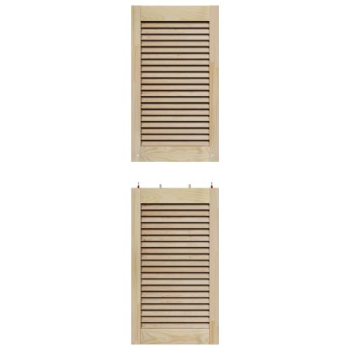 Врата за шкаф с врата 4 бр. Натурално 140,5 x 39,5 см
