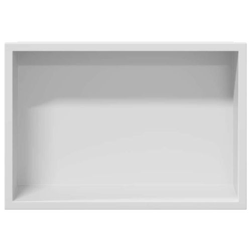 Нишата за душ Бяло 30 x 20 x 9,5 см Неръждаема стомана