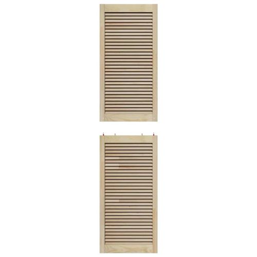 Врата за шкаф с врата 2 бр. Натурално 201 x 2,1 x 49,5 см