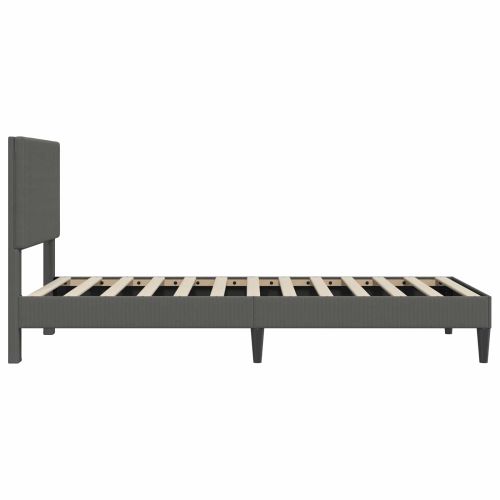 Рамка за легло с таблото Тъмносиво 100 x 200 cm Кордюрова тъкан