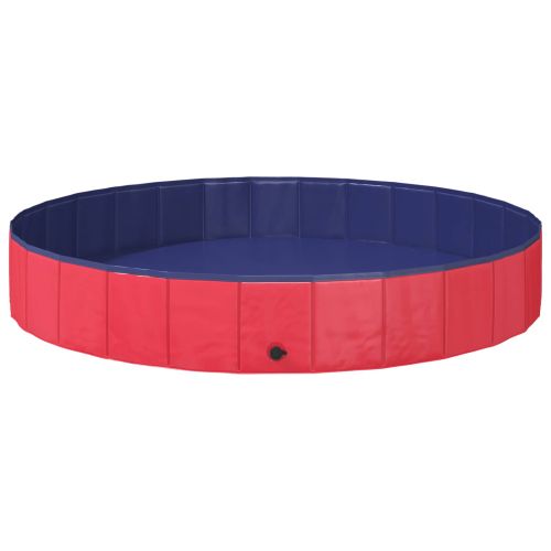 Кучешки Басейн Червено Ø200 x 30 см Дебел PVC