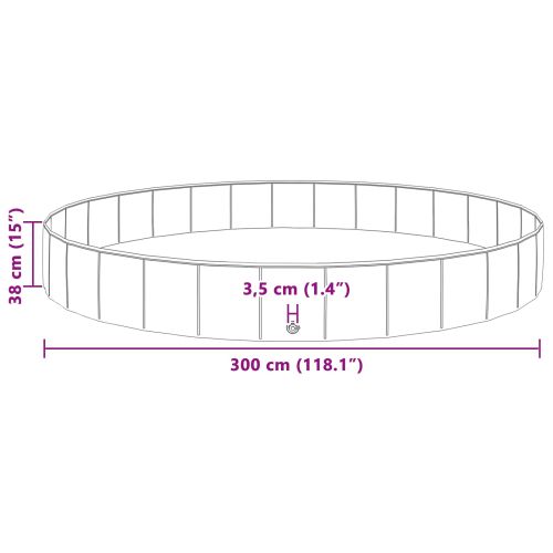 Кучешки Басейн Червено Ø300 x 38 см Дебел PVC