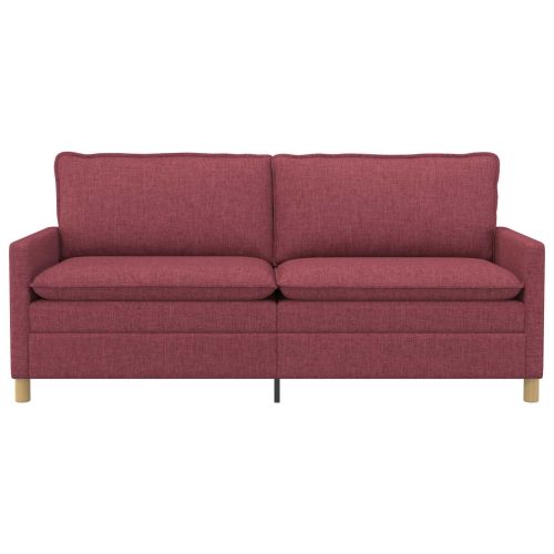 Диван Виненочервен 196 x 81 x 87,5 см Текстил