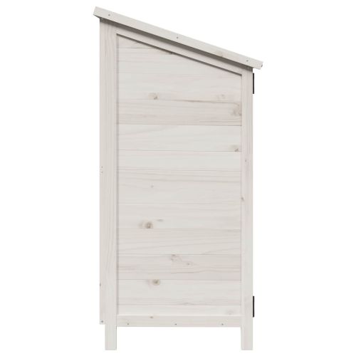 Градина постройка Бяло 106,5 x 56 x 113,5 см