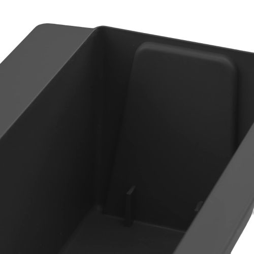 Кутиите за цветя за евро палети 24 бр. Черно 36 x 13,5 x 9,5 см
