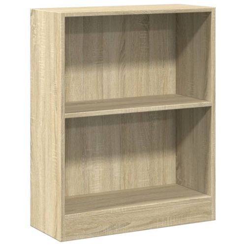 Етажерка за книги, сонома дъб, 60x24x76 см, инженерно дърво
