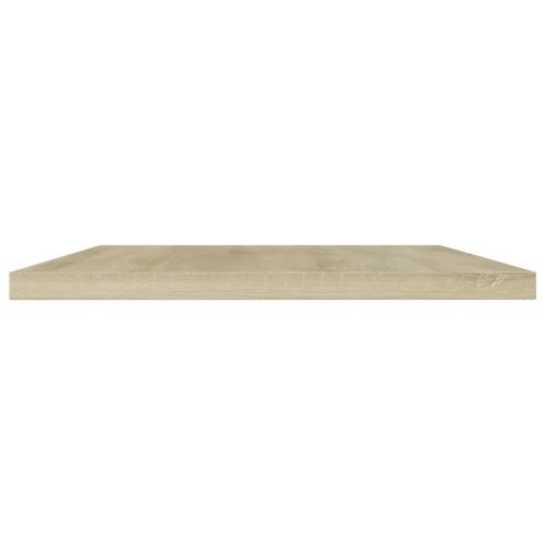 Рафтове за етажерка, 4 бр, дъб сонома, 60x20x1,5 см, ПДЧ