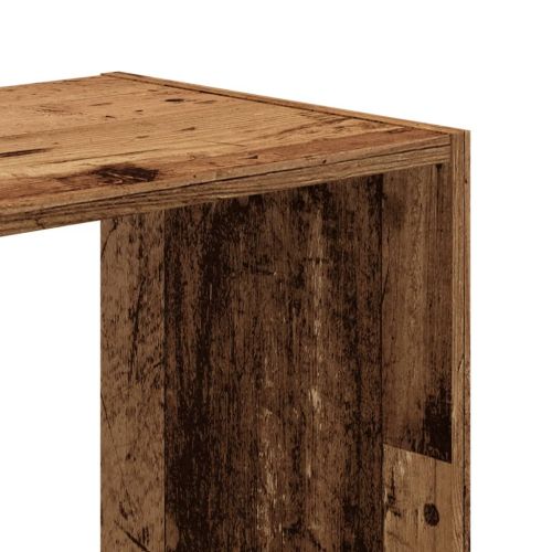 Библиотека старо дърво 102x32x102 см инженерно дърво