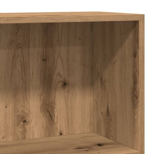 Библиотека, дъб артизан, 60x24x76 см, инженерно дърво