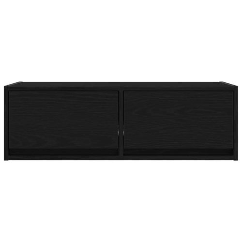ТB шкафове, 2 бр, черен дъб, 80x31x25,5 см, инженерно дърво