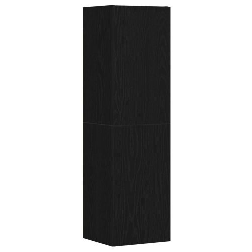 Комплект ТВ шкаф 4 pcs Черния дъб 130,5 x 30 x 140 см