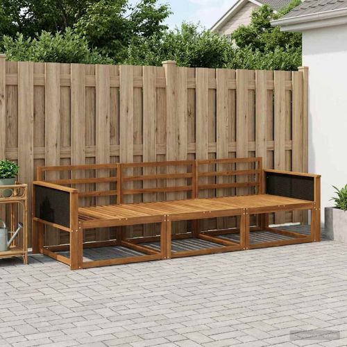 Комплект дивани за открито 3 pcs Натурално