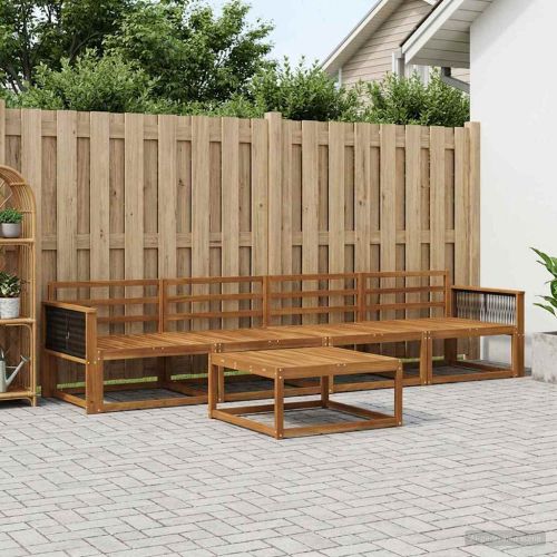 Комплект дивани за открито 5 pcs Натурално
