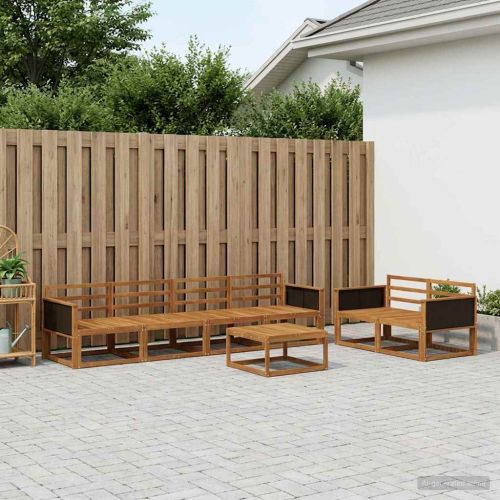 Комплект дивани за открито 7 pcs Натурално