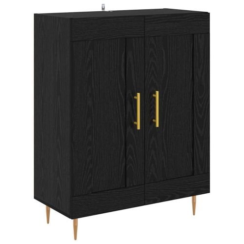 Висок шкаф Черния дъб 69,5 x 34 x 180 см Инженерно дърво
