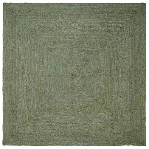 Килими за помещение Квадратна Маслиненозелено 240 x 240 cm юта