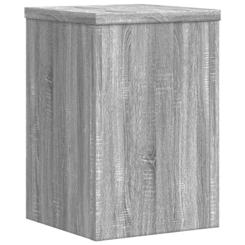 Стойки за растения 2 бр сив сонома 20x20x30 см инженерно дърво