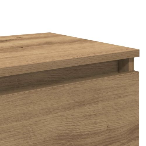 Нощен шкаф с чекмедже 2 pcs Дъб 40 x 35 x 50 см Инженерно дърво