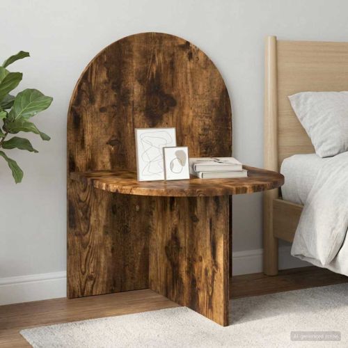 Нощно шкафче 2 pcs Опушен дъб 48 x 49 x 65 см