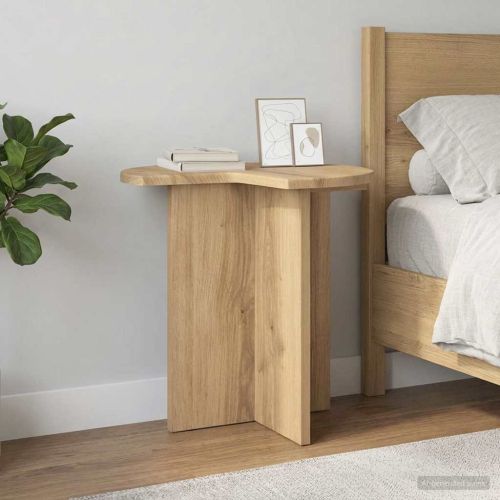Странична маса със съхранение 2 pcs Дъб артизан Ø 39 x 38 см