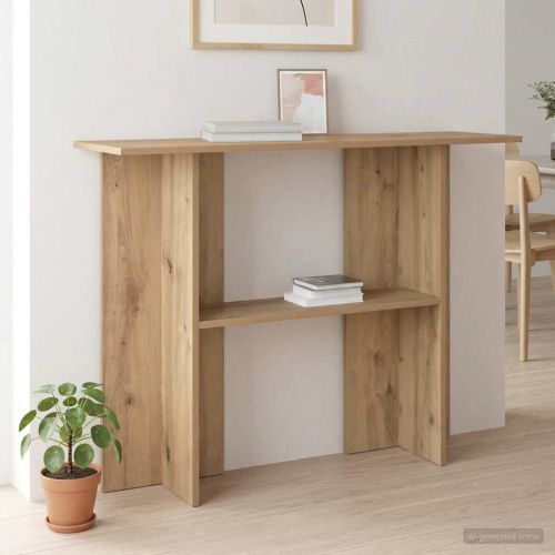 Конзолна маса Дъб артизан 100 x 30 x 75 см Инженерна дървесина