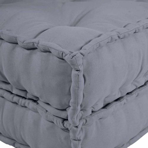 Модулен диван 2 pcs Сиво 140 x 70 x 36 см Текстил