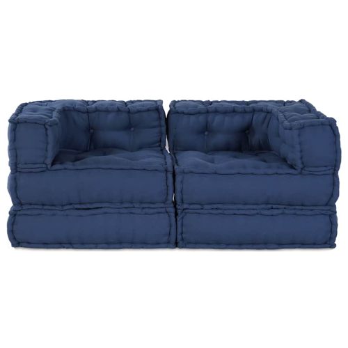 Модулен диван 2 pcs Индийски 140 x 70 x 56 см Текстил