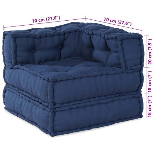 Модулен диван 2 pcs Индийски 140 x 70 x 56 см Текстил