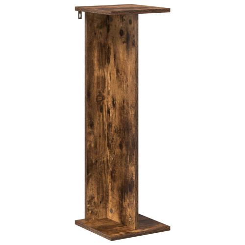 Стойка за растения 2 бр. Опушен дъб 25 x 25,5 x 80,5 см
