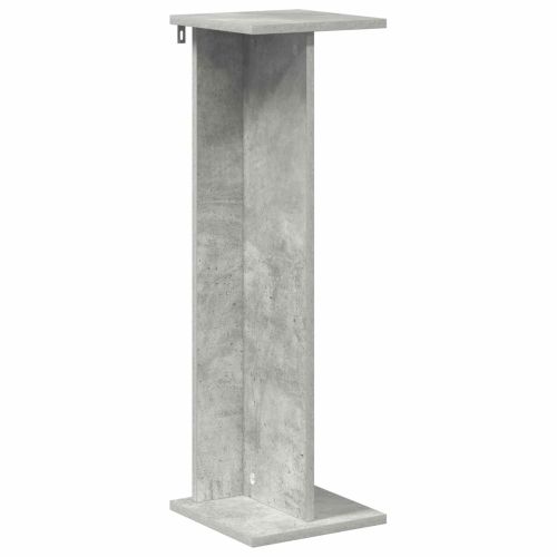 Стойка за растения 2 бр. Бетонно сиво 25 x 25,5 x 80,5 см