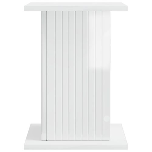 Стойка за растения Бял гланц 30,5 x 30 x 43 см