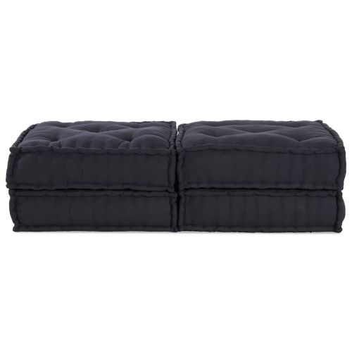Модулен диван 2 pcs Антрацит 140 x 70 x 36 см Текстил