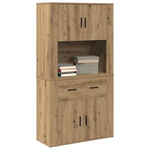 Висок шкаф дъб артизан 80 x 33 x 150 см Инженерна дървесина