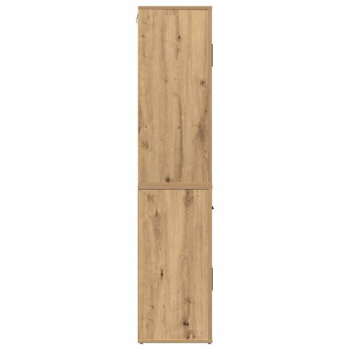 Висок шкаф дъб артизан 80 x 33 x 150 см Инженерна дървесина