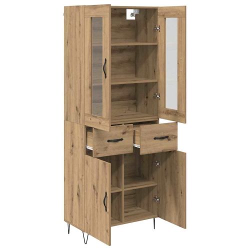 Висок шкаф Дъб 69,5 x 34 x 90 см Инженерна дървесина
