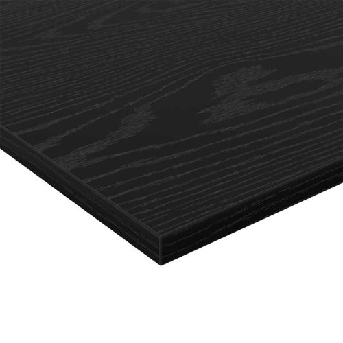 Етажерка Борд 4 pcs Черен 80 x 40 x 1,5 cm Инженерно дърво