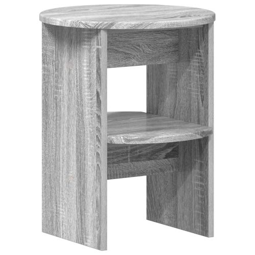 Страничен шкаф 2 pcs Сиво Сонома Ø40 x 50 см