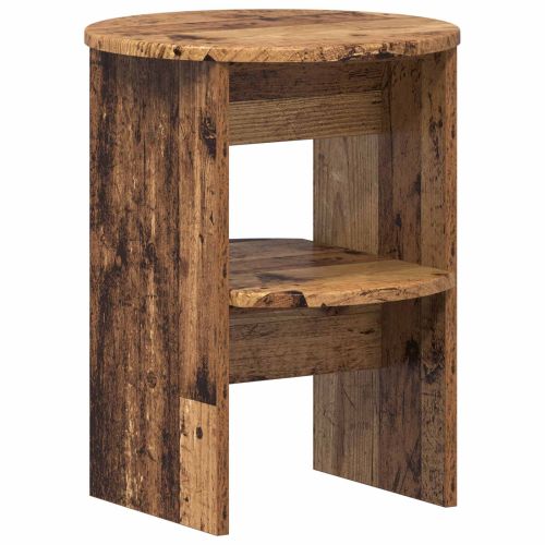Страничен шкаф 2 pcs Старо дърво Ø40 x 50 см