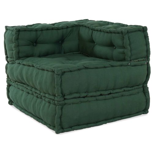 Модулен диван 2 pcs Зелено 140 x 70 x 56 см Текстил