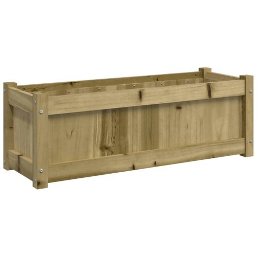 Градински сандък, 90x31x31 см, импрегнирана борова дървесина