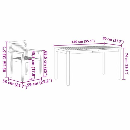 Комплект за хранене в градината 7 pcs Кафяво