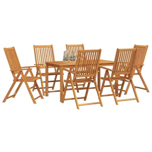 Комплект за хранене в градината Сгъваем 7 pcs Кафяво