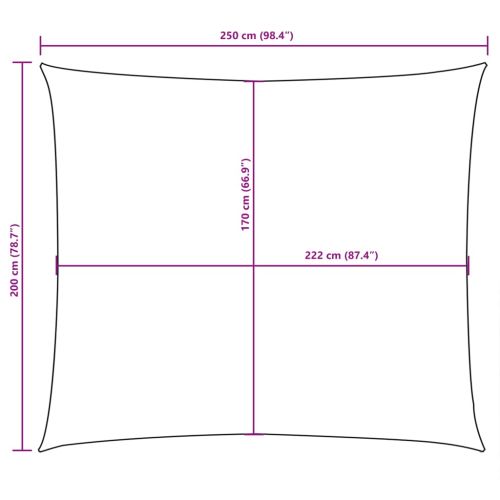 Платно-сенник, Оксфорд плат, правоъгълно, 2x2,5 м, синьо