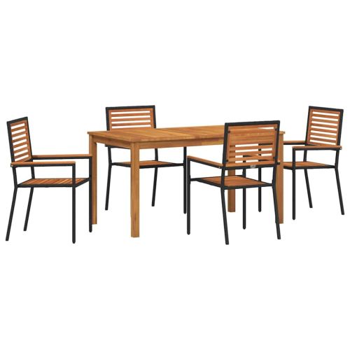 Комплект за хранене в градината 5 pcs Черно