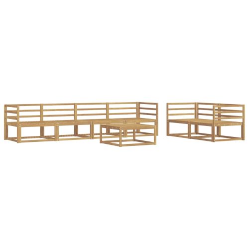 Комплект дивани за открито 7 pcs Бяло