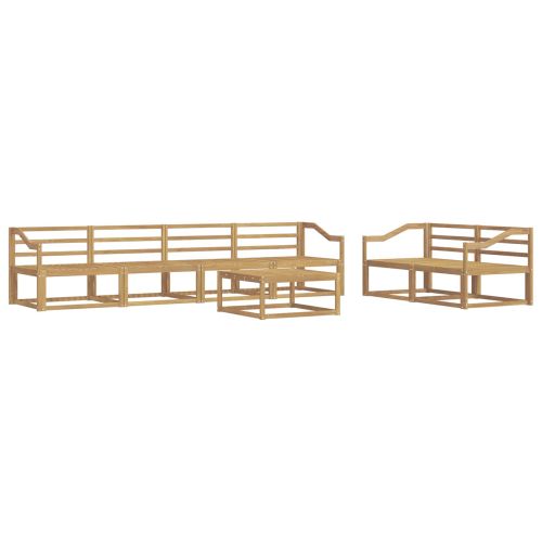 Комплект дивани за открито 7 pcs Бяло