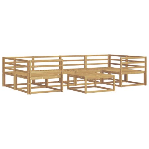 Комплект дивани за открито 7 pcs Бяло