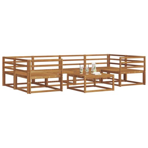 Комплект дивани за открито 7 pcs Бяло
