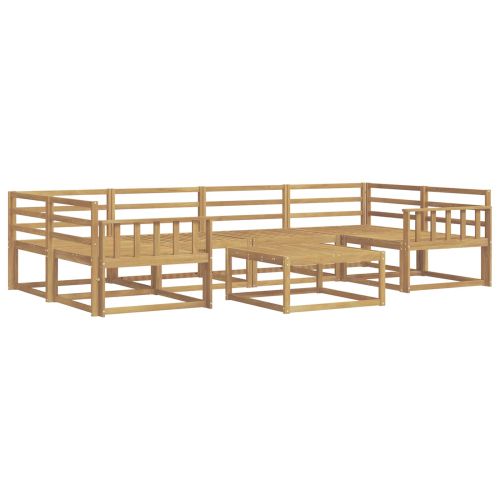 Комплект дивани за открито 7 pcs Бяло